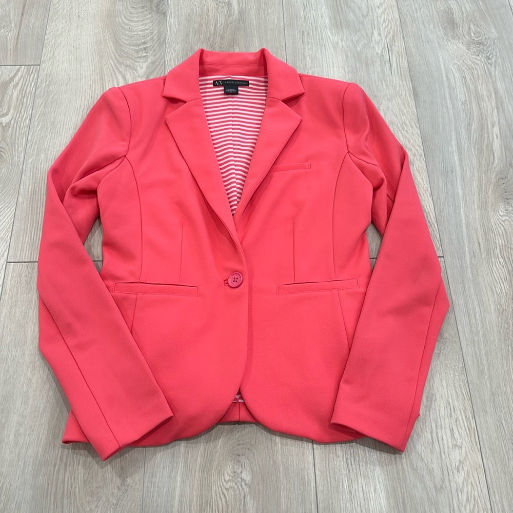 ARMANI EXCHANGE pink blazer. Size small.